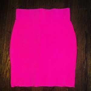 Hot pink bandage skirt